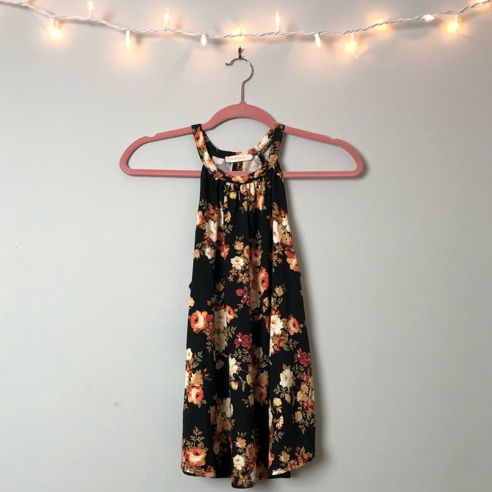 Mind Code Floral Tank Top